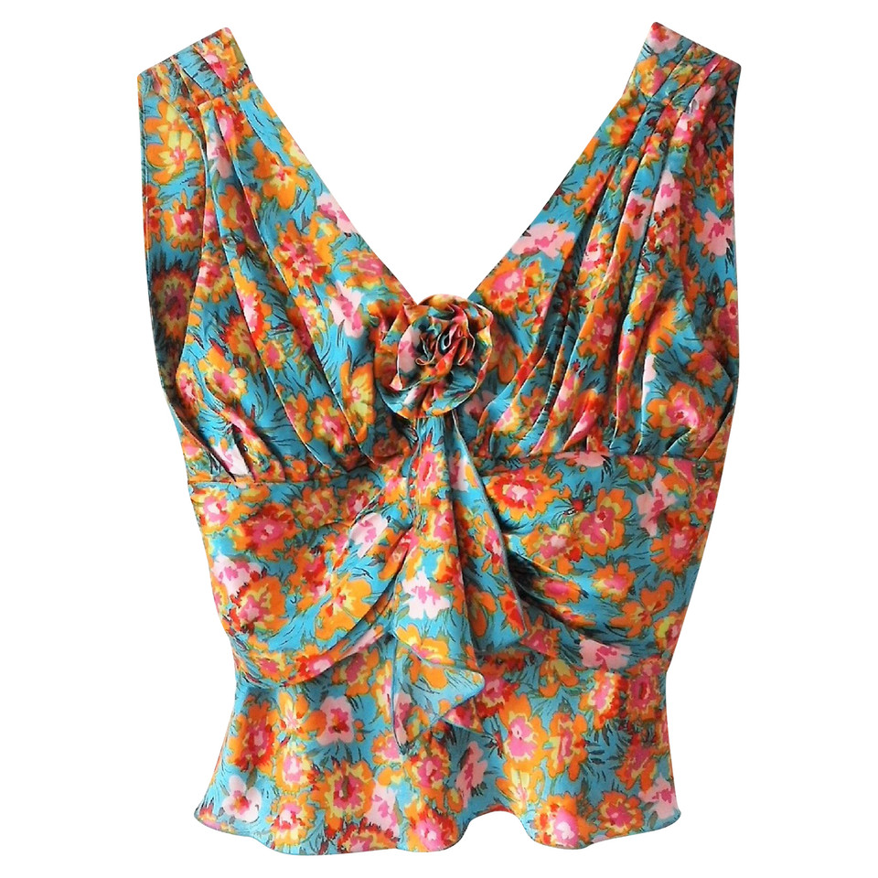 Tara Jarmon Silk top with a floral pattern
