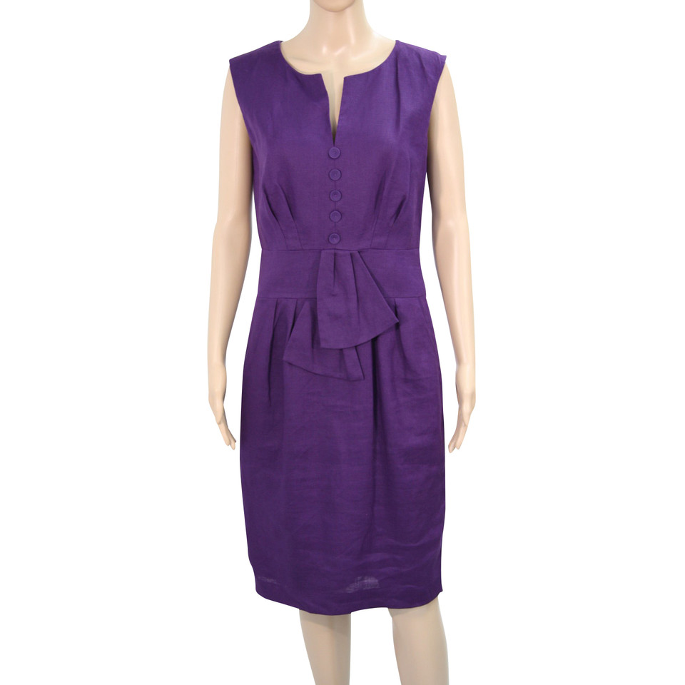 Hobbs Linen dress in violet