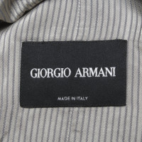 Giorgio Armani Jacke/Mantel aus Baumwolle in Weiß