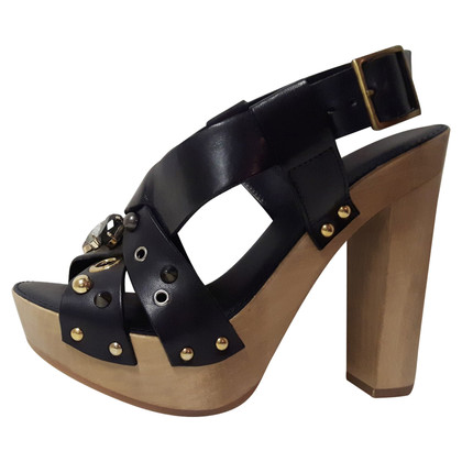 Dolce & Gabbana Wedges Leather in Black