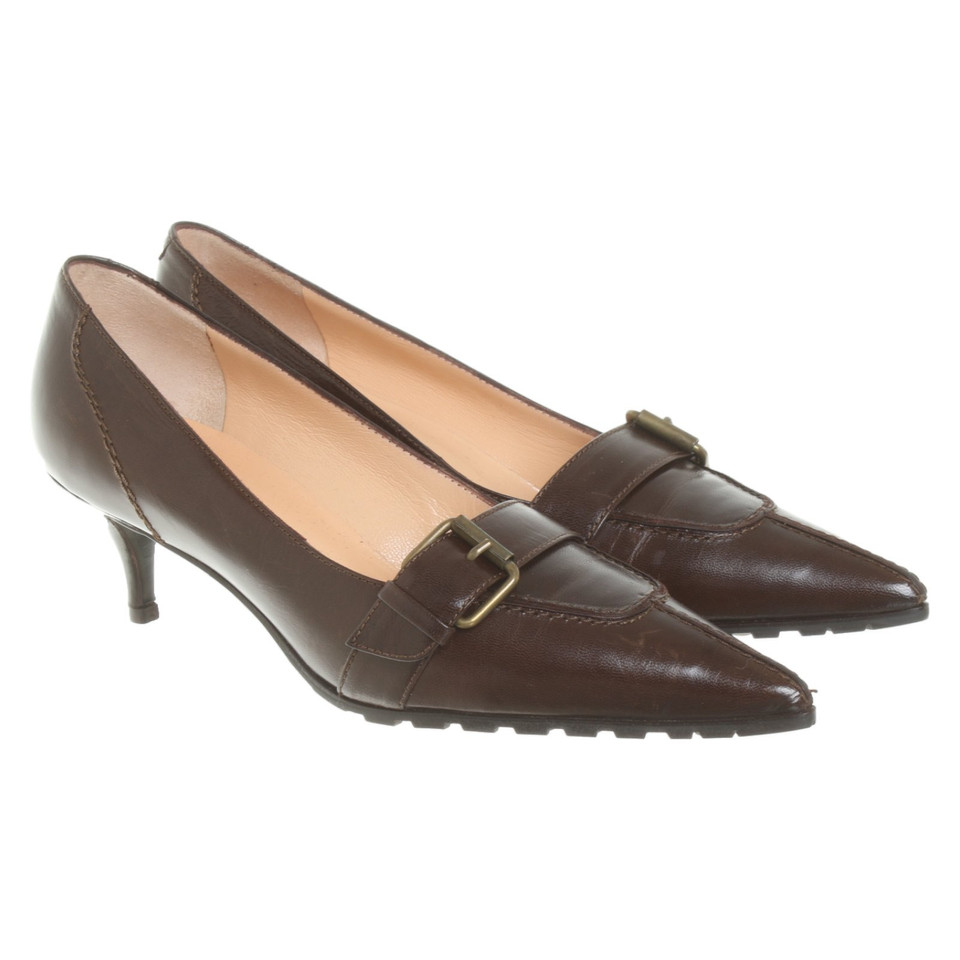 L'autre Chose Pumps/Peeptoes en Cuir en Marron