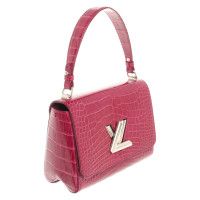 Louis Vuitton Twist MM23 aus Leder in Fuchsia