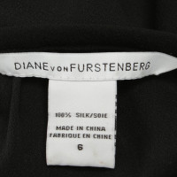Diane Von Furstenberg zijden jurk in zwart