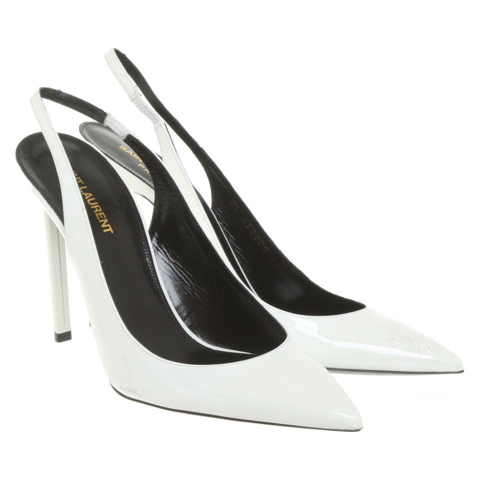 Saint Laurent Pumps/Peeptoes Patent leather in White