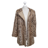 A.P.C. Fur coat with animal print