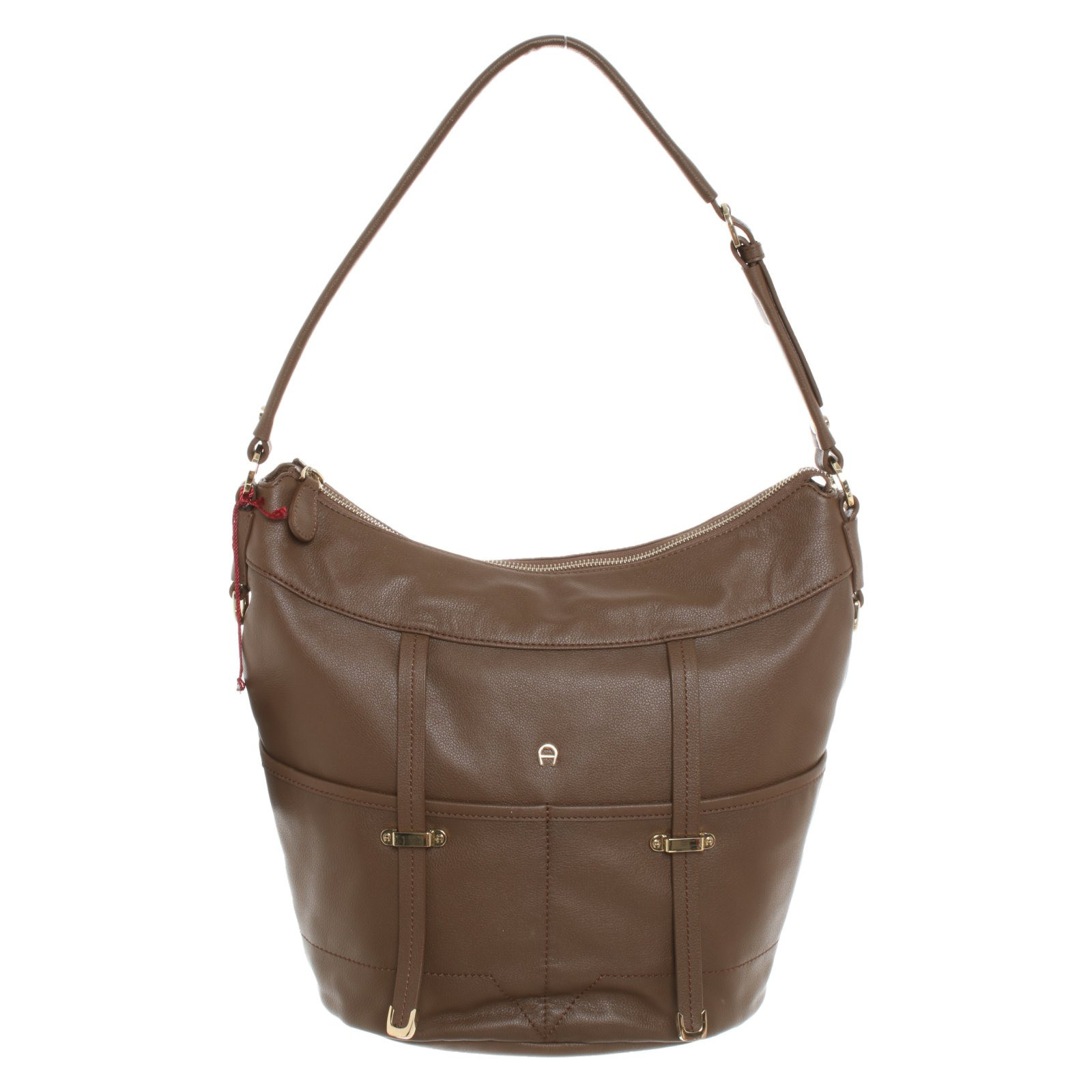 Aigner Handbag Leather in Brown - Second Hand Aigner Handbag Leather in  Brown buy used for 183€ (6953426)