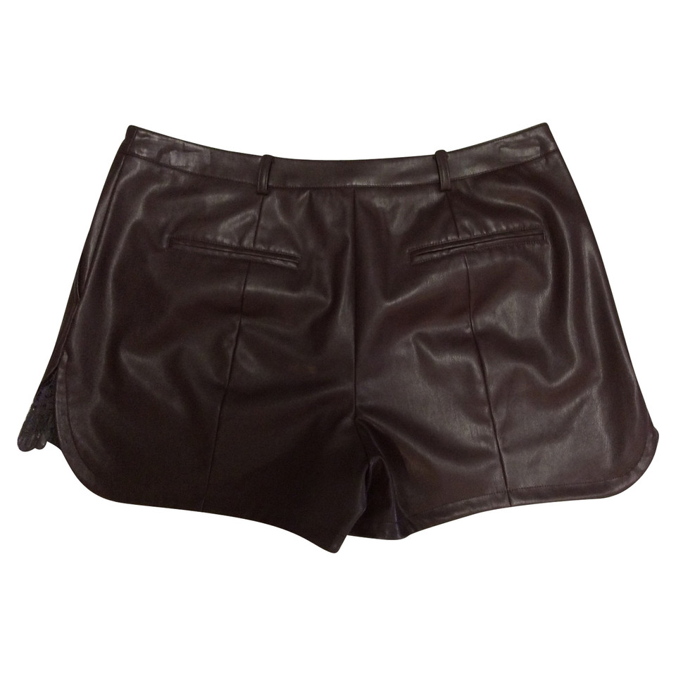 Patrizia Pepe Synthetic leather shorts