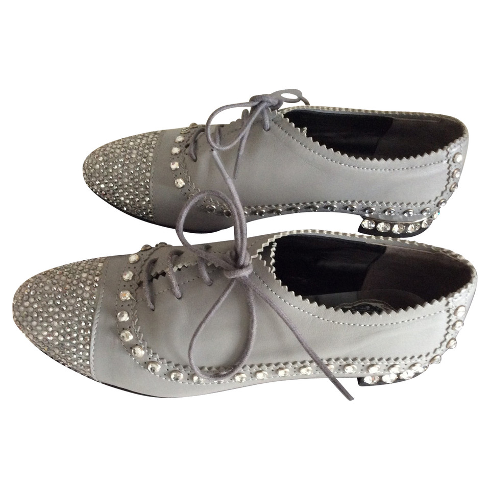 Philipp Plein Lace-up shoes Leather in Grey