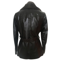 Marni Patent leather jacket with fur