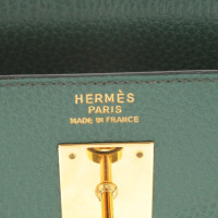 Hermès Kelly Bag 35 Leer in Groen