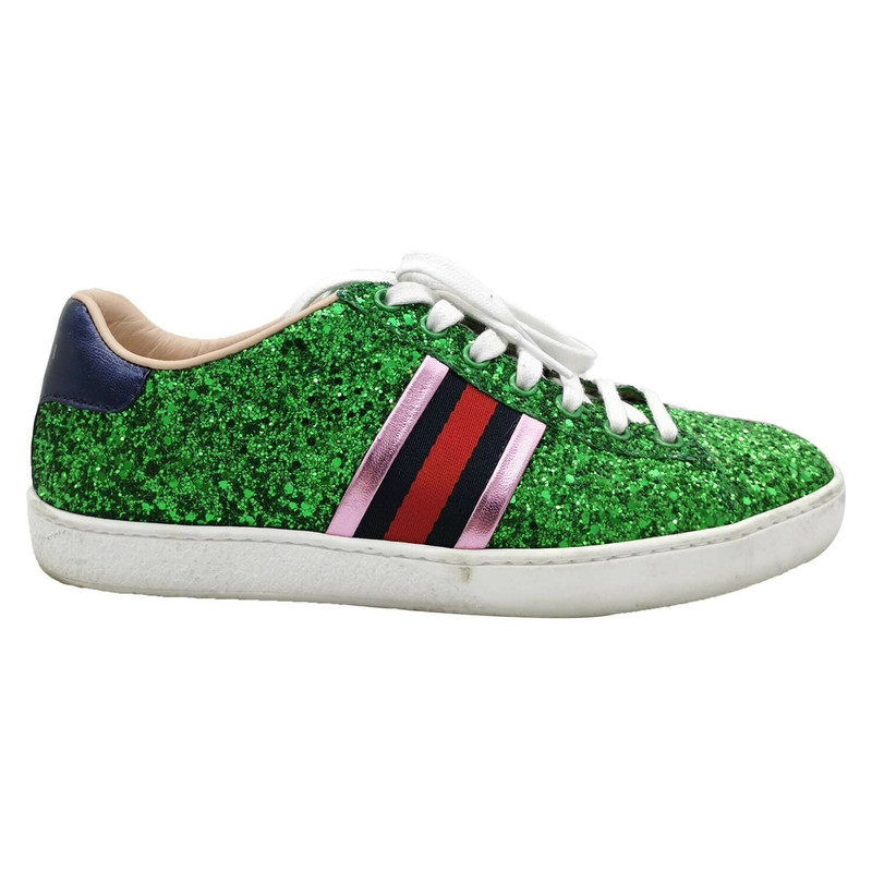 green gucci trainers
