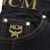 Mcm Jeans with logo embroidery