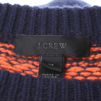 J. Crew Sweater in marine blauw / oranje