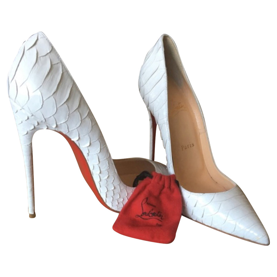 Christian Louboutin pelle di pitone High Heels