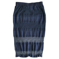 Ganni Skirt Cotton in Blue