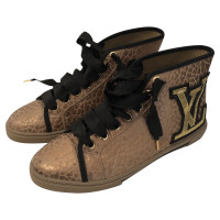 Louis Vuitton Goldfarbene High-Top-Sneakers