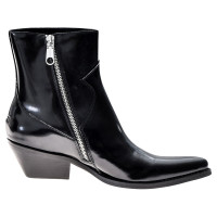 Calvin Klein Ankle boots Patent leather in Black