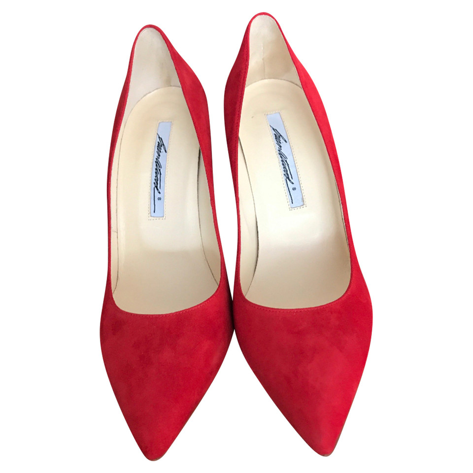 Brian Atwood Wedges aus Wildleder in Rot