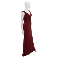 Donna Karan Form-fitting dress in claret