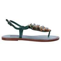 Dolce & Gabbana Sandals Leather in Green