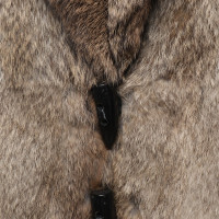 Drykorn Veste avec garniture en fourrure