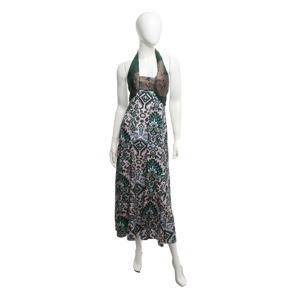 Dries Van Noten Halter dress with pattern