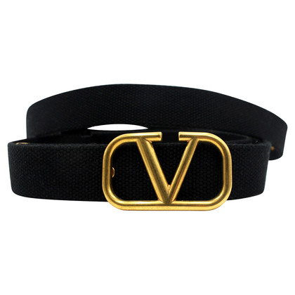 Valentino Garavani Belt Canvas in Black