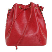 Louis Vuitton Sac Noé aus Leder in Rot