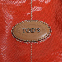 Tod's Sac à main en rouge / marron