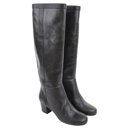 LANVIN Women's Boots Leather in Black Size: EU 37,5