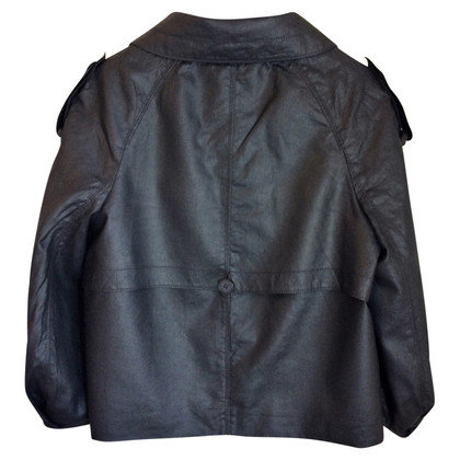 Philosophy Di Alberta Ferretti Jacket/Coat Linen in Black