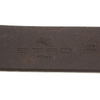 Etro Leather belt dark brown