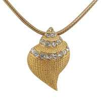 Kenneth Jay Lane Omegakette with shell-pendant