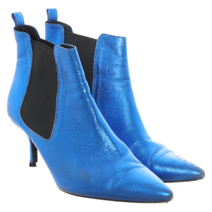 Anine Bing Ankle boots Leather in Blue