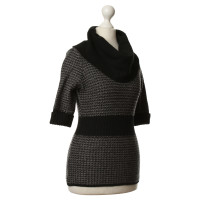Karen Millen Wool Sweater in black/white