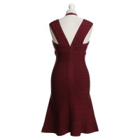 Hervé Léger Dress in dark red