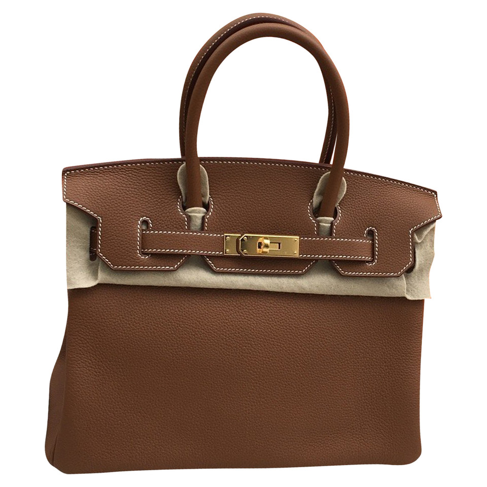 Hermès Birkin Bag 30 aus Leder in Gold