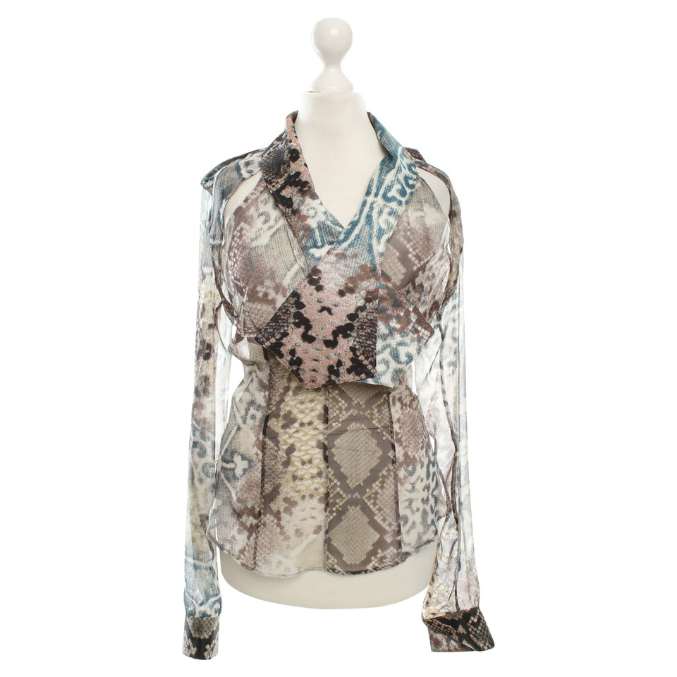 Just Cavalli Seidenbluse mit Print