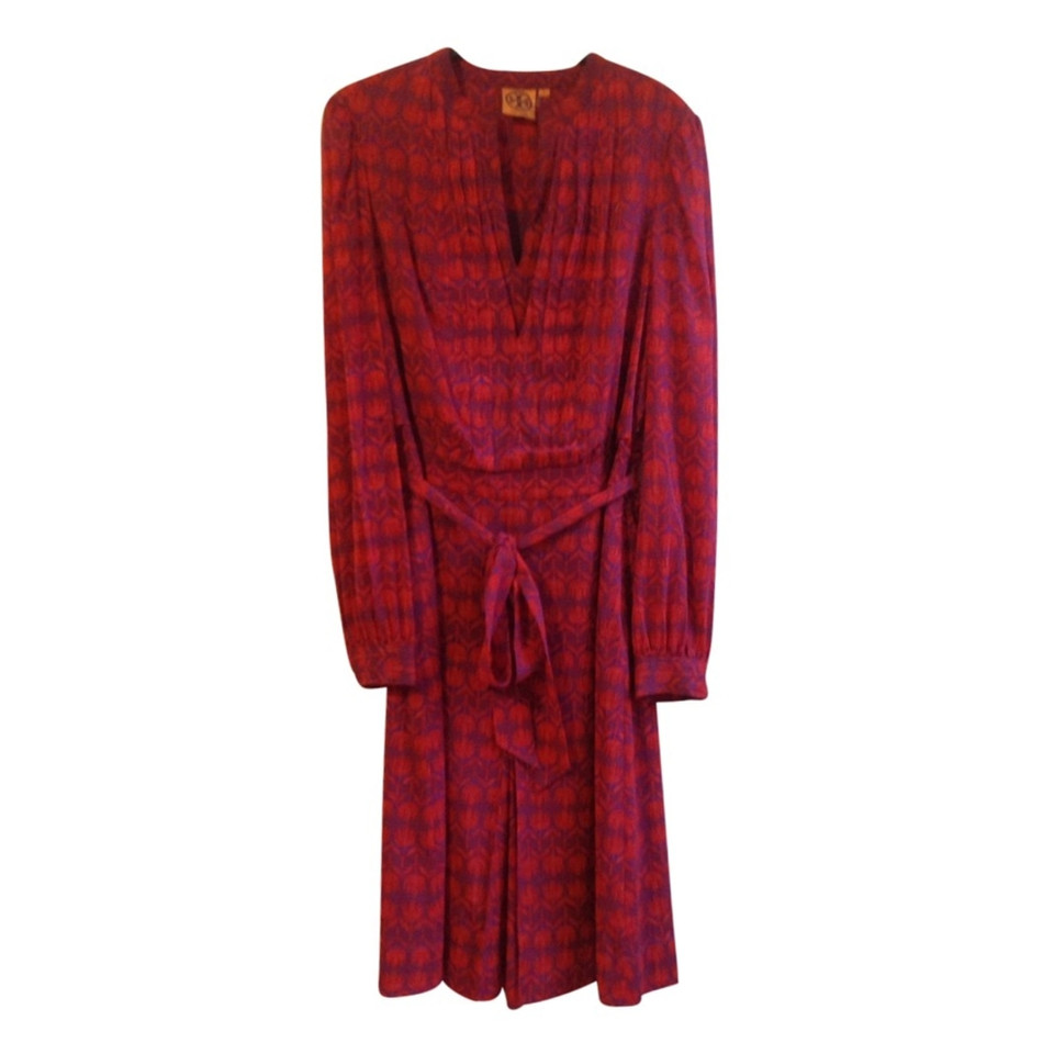 Tory Burch Silk dress in shades of Red