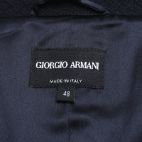 Giorgio Armani Blazer Jersey in Blauw