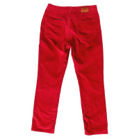 Trussardi Paire de Pantalon en Coton en Rouge