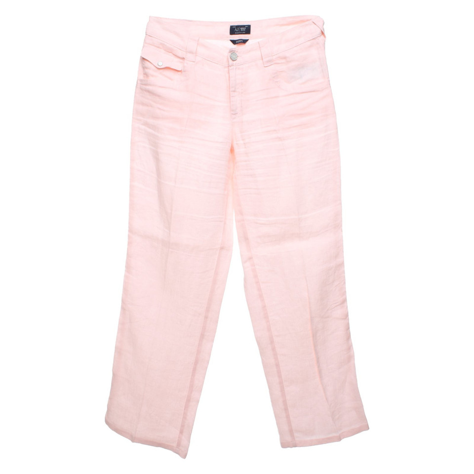 Armani Jeans Jeans en Lin en Rose/pink