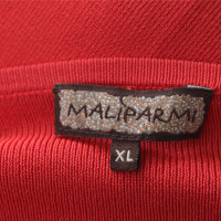 Maliparmi Strickjacke in Rot/Beige