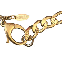 Moschino Goldfarbene Halskette mit Anhänger