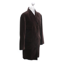 Fendi Velvet coat in brown