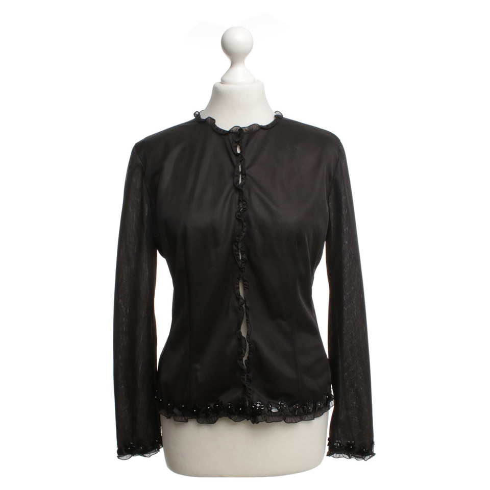 Miu Miu Ruffled blouse in black