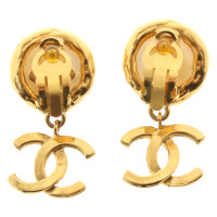 Chanel Clips d'oreille en couleurs or
