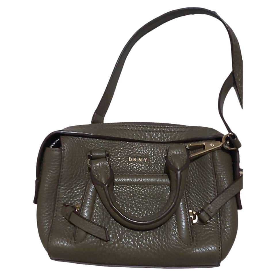 Dkny Shoulder bag Leather in Khaki