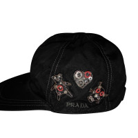Prada Hut/Mütze aus Baumwolle in Schwarz