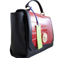 Versace Handtasche in Schwarz/Rot